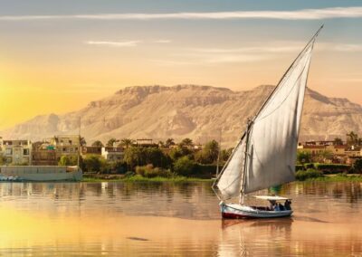 Felucca on Nile Sunset, Egypt